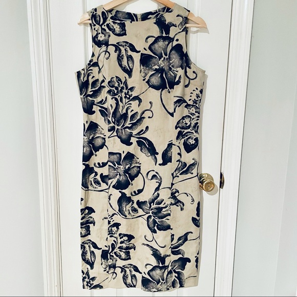 🔴Liz Claiborne 100% Linen Sleeveless Dress
